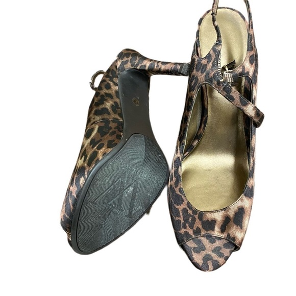 WORTHINGTON High Heels Leopard Print - Women's 8.5 - Picture 2 of 5